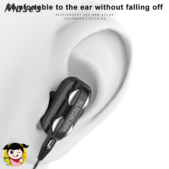 Tai Nghe Nhét Tai Jack 3.5mm Âm Thanh Hifi Sống Động