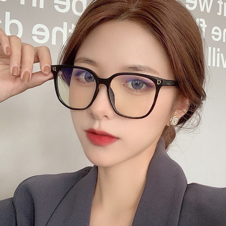 Mắt kính gọng vuông lớn chống bức xạ thời trang cho nam và nữ