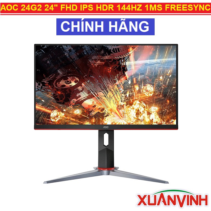 Màn Hình AOC 24G2 24inch FHD IPS HDR 144HZ 1MS FREESYNC NEW 100% CHÍNH HÃNG | BigBuy360 - bigbuy360.vn