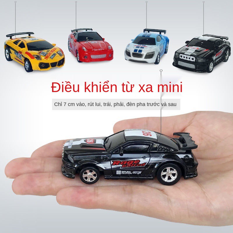 Xe điều khiển từ xa mini siêu nhỏ có thể sạc lại, lon, thao Coke, đồ chơi trẻ em đua drift tốc độ cao