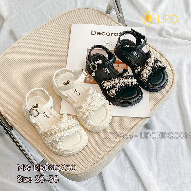 Giày sandal bé gái đi học đi chơi Xăng đan bé gái 2 3 4 5 6 7 8 tuổi Dép quai hậu trẻ em DB093
