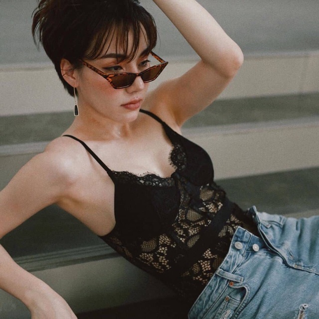 Bodysuit ren sexy không gọng có nút bấm dưới đáy ( CÓ SẴN ) | BigBuy360 - bigbuy360.vn