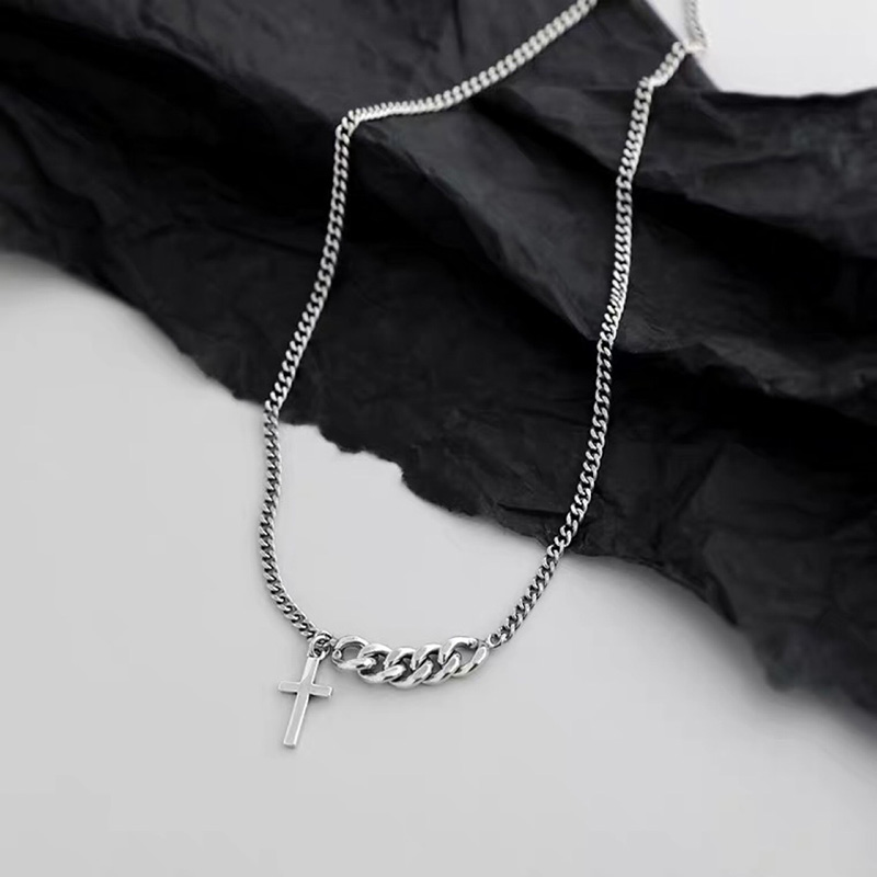 Vòng Cổ Choker Mặt Hình Thánh Giá Phong Cách Hip Hop Cá Tính