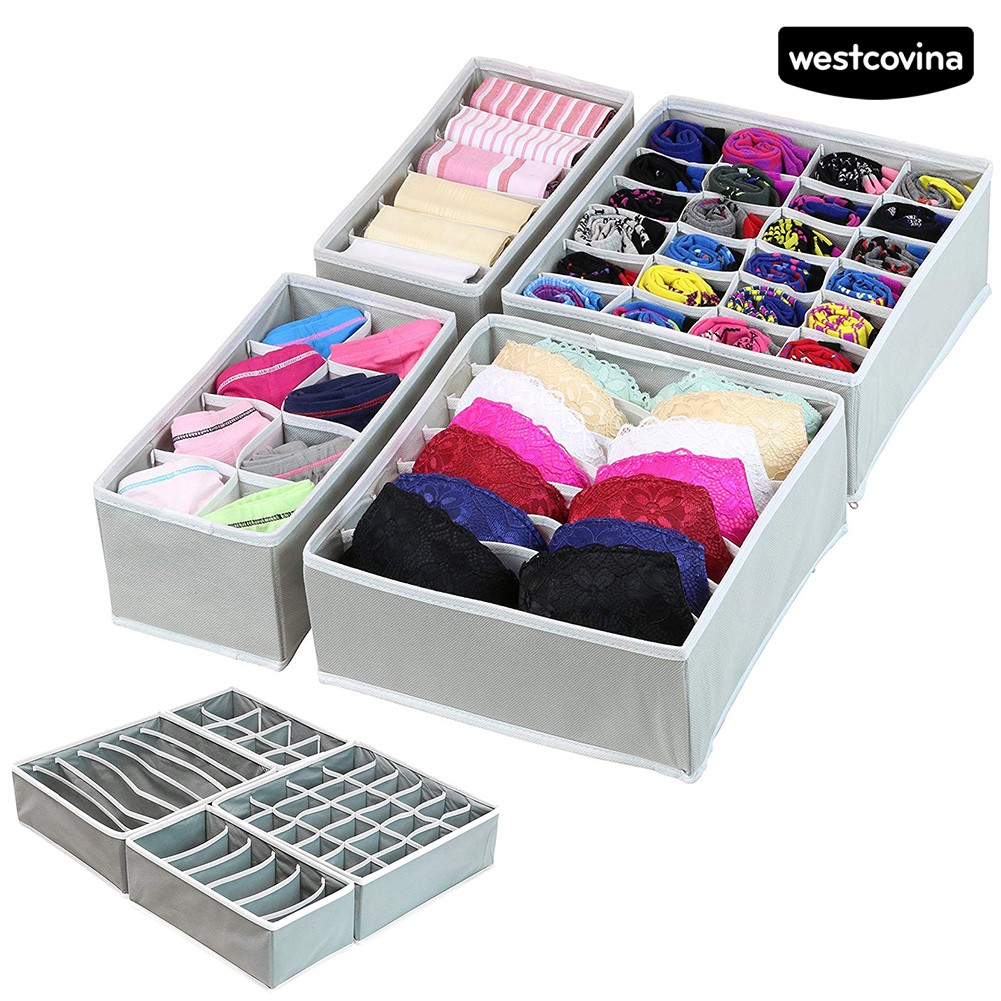 Bộ 4 Khay Đựng Đồ Lót / Vớ Tiện Lợi