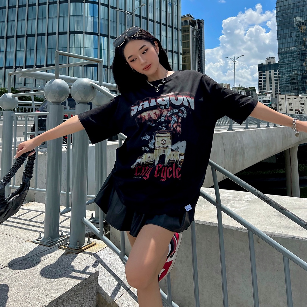 Áo thun local brand The Reunion phiên bản giới hạn City Cycle BST áo phông oversize nam nữ Local Brand