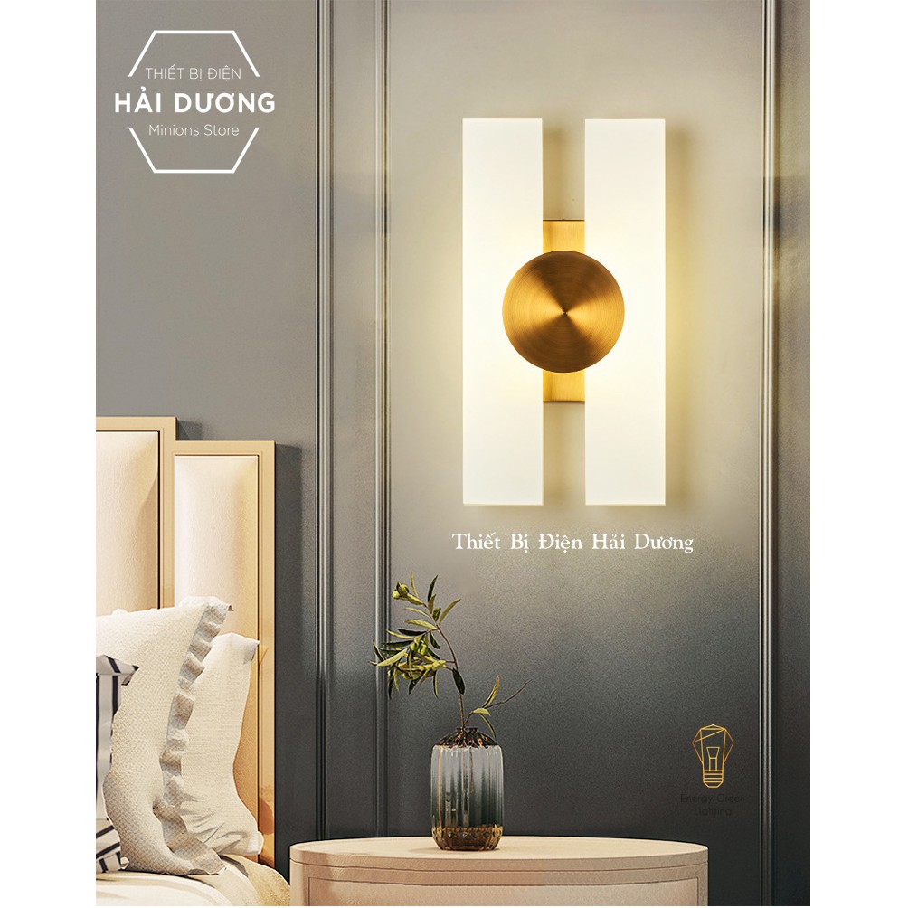 Đèn Tường Đồng Cao Cấp Kiểu Dáng Hiện Đại DT-620  Ánh Sáng Vàng - Led Siêu Sáng - Có Video Thực Tế - Bảo Hành 12 Tháng
