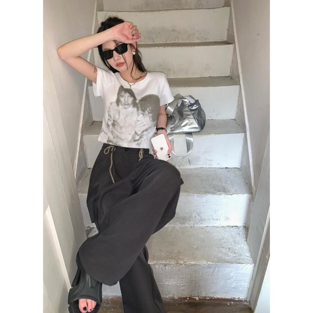 Quần Ống Rộng Phối Dây Rút Và Túi Thời Trang Năng Động 63579