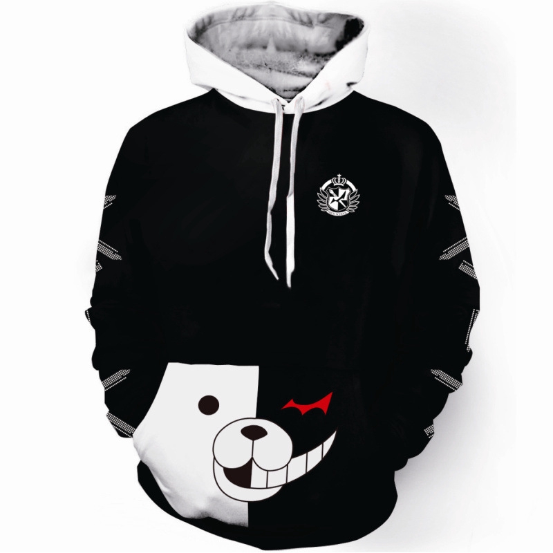 Áo Khoác Hoodie Hình Gấu Monokuma Trắng Và Đen Trong Game Danganronpa: Trigger Happy Havoc Trên Hệ Máy PSP | BigBuy360 - bigbuy360.vn