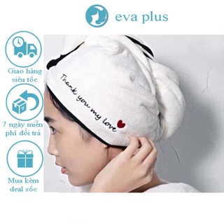 Khăn quấn đầu làm khô tóc,khăn trùm đầu nữ siêu thấm hút