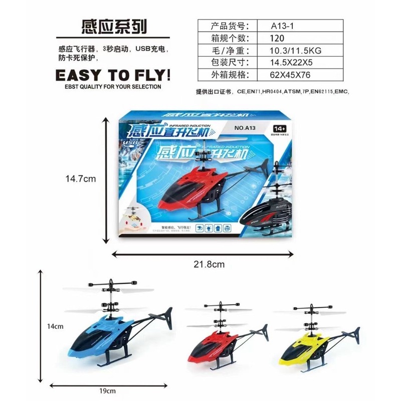 Máy bay điều khiển siêu rẻ cảm ứng - helicopter infrared 406