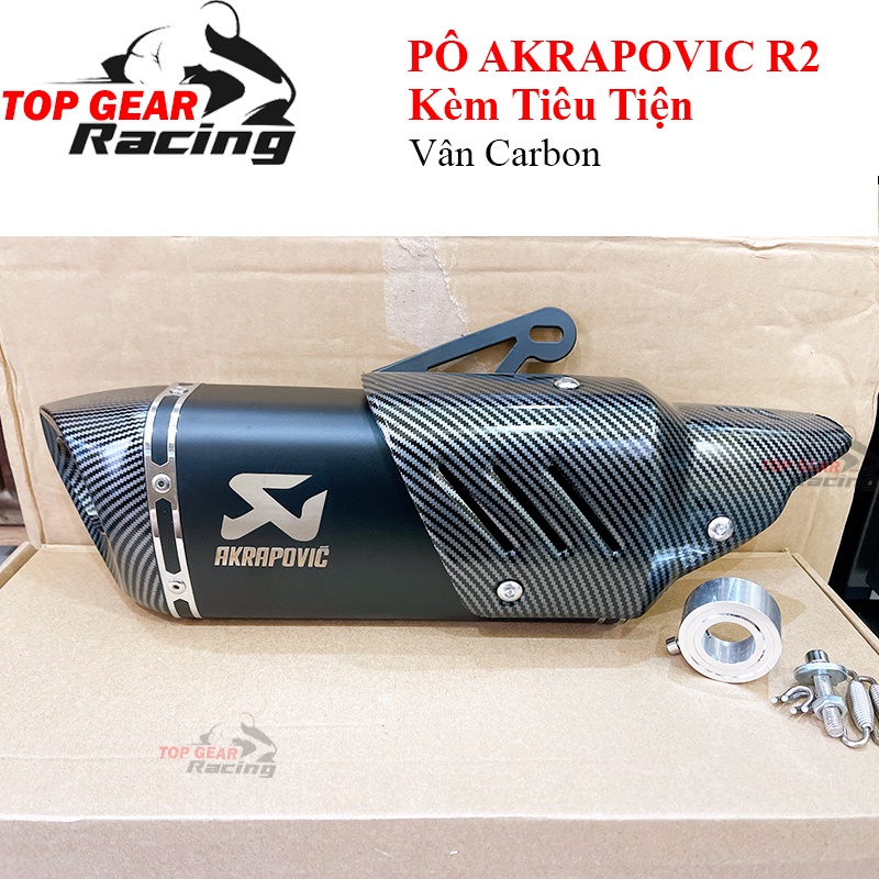 Pô Akrapovic R1 v2 Mới 2022 Kèm Tiêu Tiện CNC Akrapovic R2