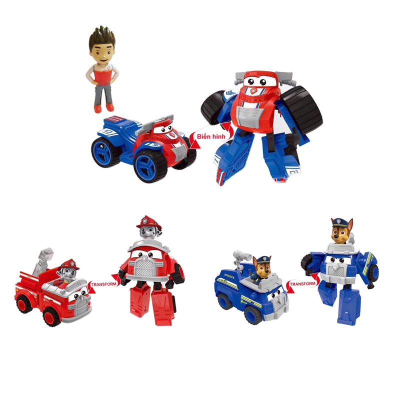 mô hình xếp hình đồ chơi lắp ráp robot biến đổi thành xe kèm nhân vật mã 360 quà tặng cho bé trẻ em
