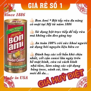 Combo 2 hộp Bột tẩy rửa làm sạch đa năng Bon ami_ {Nhập khẩu Mỹ_Không hóa chất}