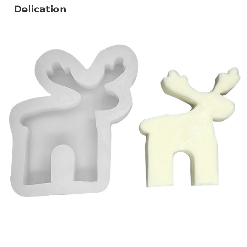 Khuôn Silicone Tạo Hình Hươu 3D Trang Trí Giáng Sinh