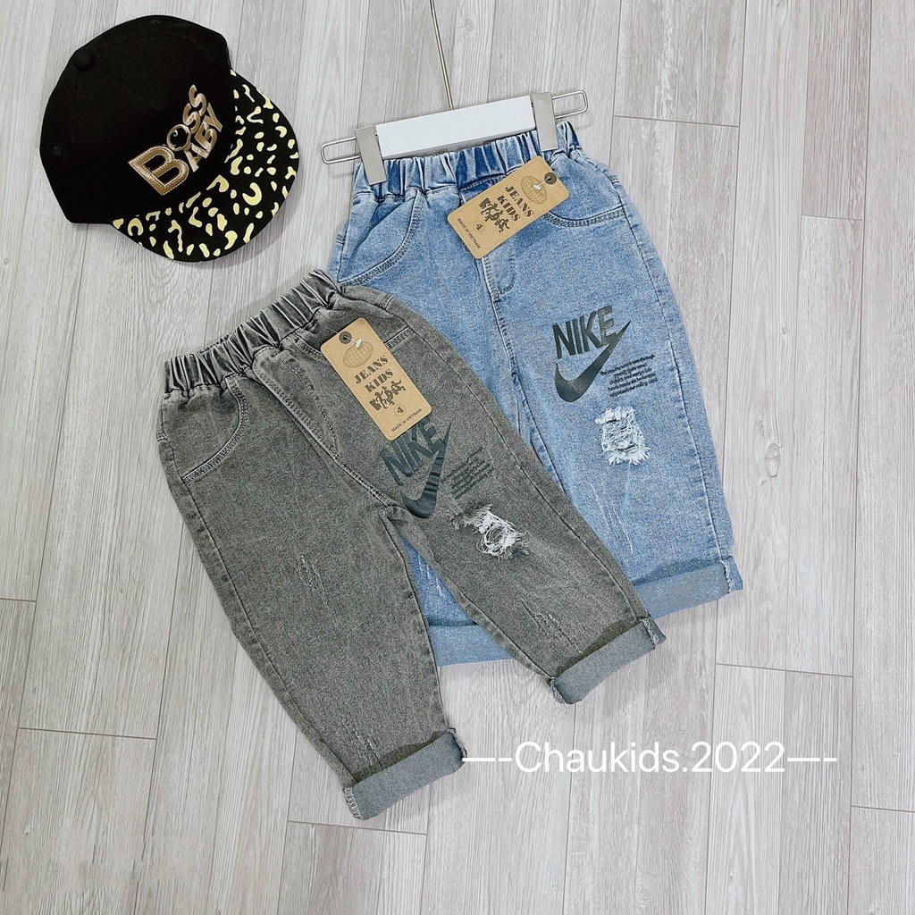 SALE QUẦN JEAN DÀI CHO BÉ TRAI CAO CẤP SIZE 18-30KG(JEAN DT)