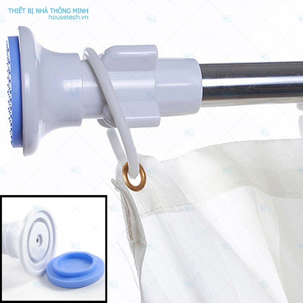 thanh treo đa năng inox siêu dài cao cấp không cần khoan tường HT04 (1m6-3m4)