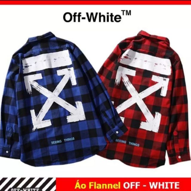 [shop yêu thích] SƠ MI OFF WHITE HÀNG CAO CẤP UNISEX