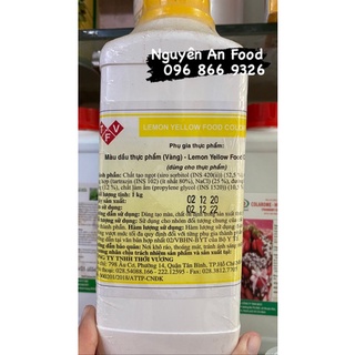 Màu dầu thực phẩm - lemon yellow food color