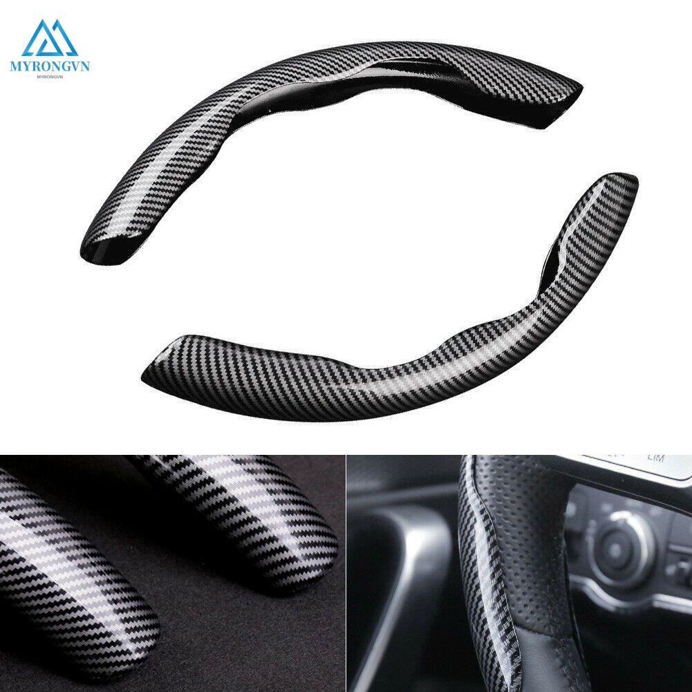 Vỏ bọc vô lăng xe hơi bằng sợi carbon chống trượt siêu bền 38cm / 15inch