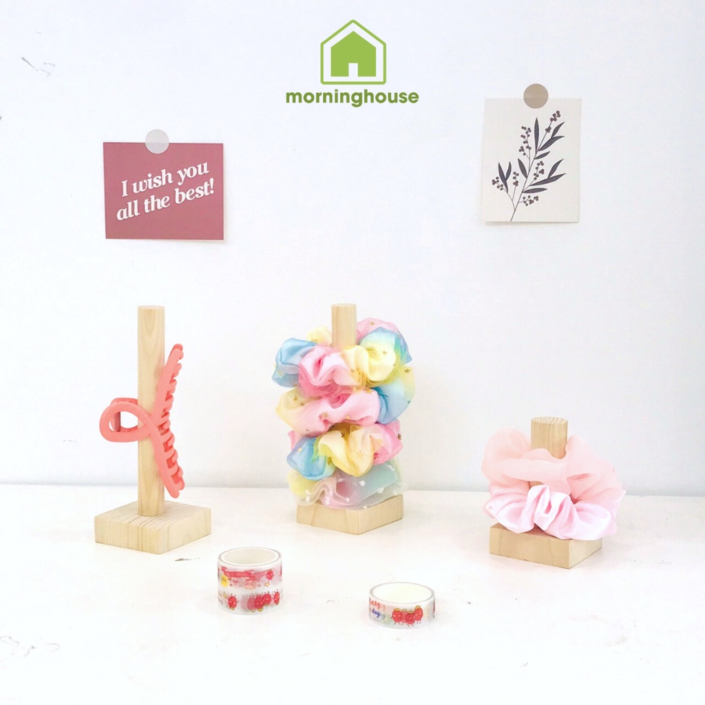 Móc giá treo đồ cột tóc scrunchies- washi tape