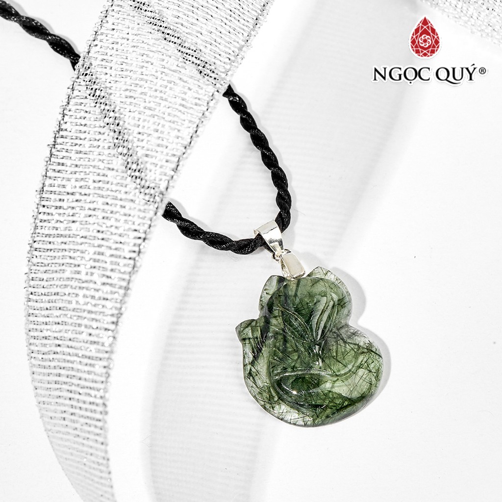 Mặt Dây Chuyền Hồ Ly 9 Đuôi TA Tóc Xanh - Ngọc Quý