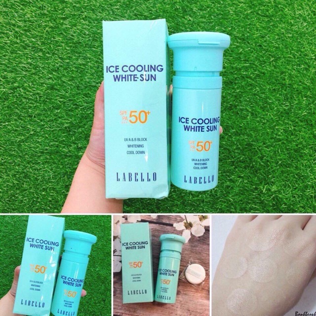 Kem chống nắng lạnh  Ice Cooling White Sun Labello SPF50+ PA+++ l