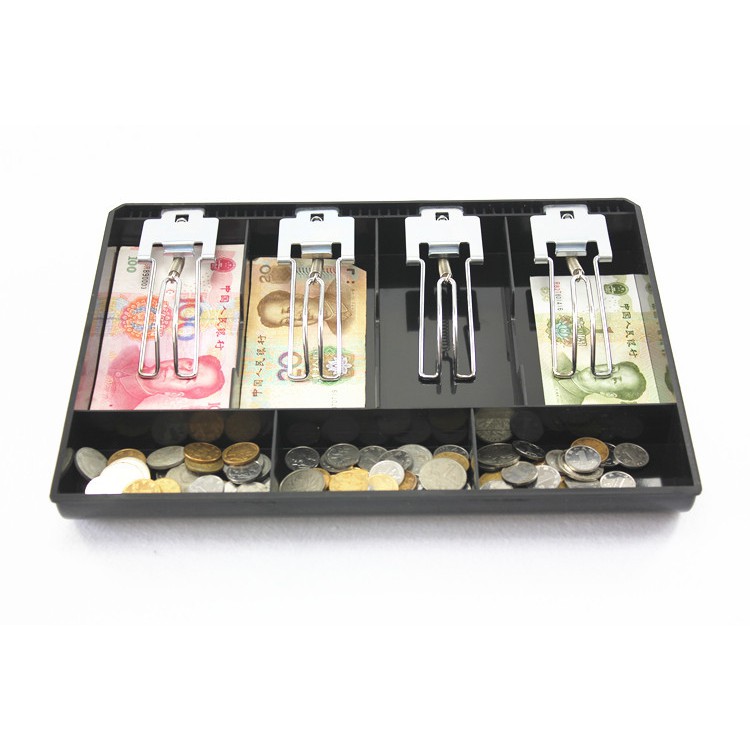 Khay Thu Ngân - Ngăn Kéo Thu Ngân 7 ngăn 4 tay kẹp innox - Hộc Đựng Tiên