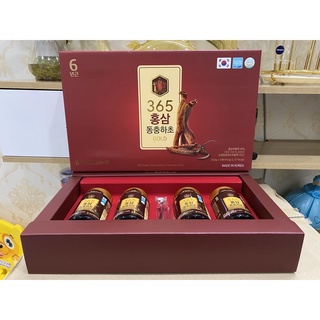 Cao Hồng Sâm Đông Trùng Hạ Thảo 365 HÀN QUỐC, Hộp 4Lọ x 240gr