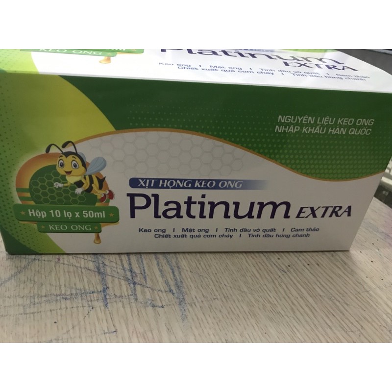 Xịt họng keo ong PLATINUM EXTRA 50 ml