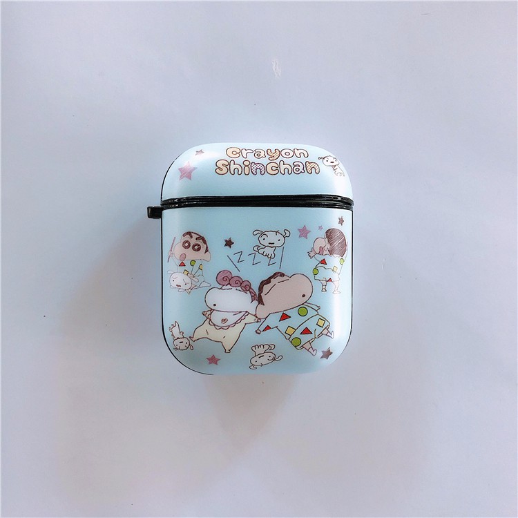 Vỏ Bảo Vệ Hộp Đựng Tai Nghe Hình Cậu Bé Bút Chì Shin Cho Airpods 1 / 2 Ốp