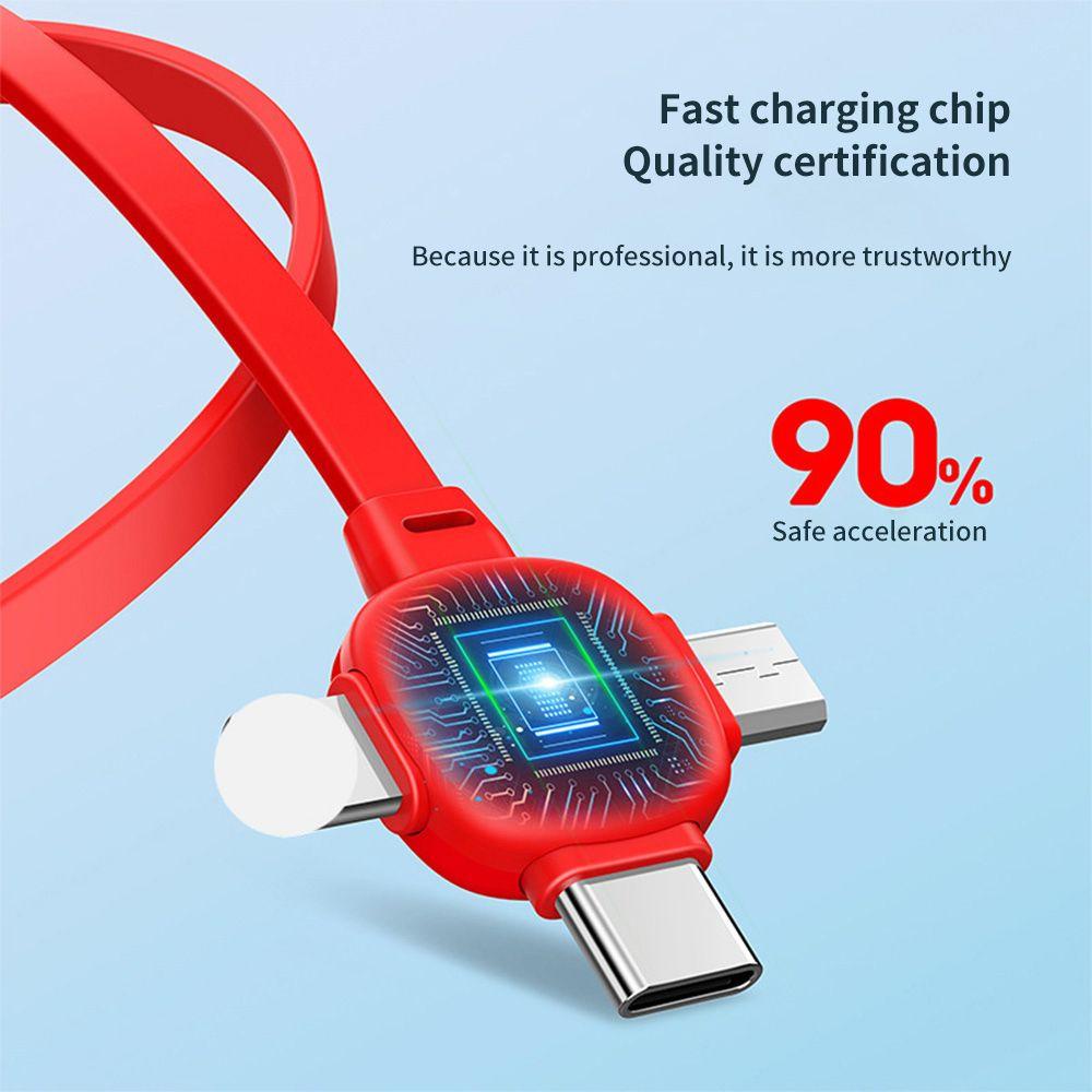 Dây Cáp Sạc Nhanh USB 3 Trong 1 Chất Lượng Cao Cho Điện Thoại