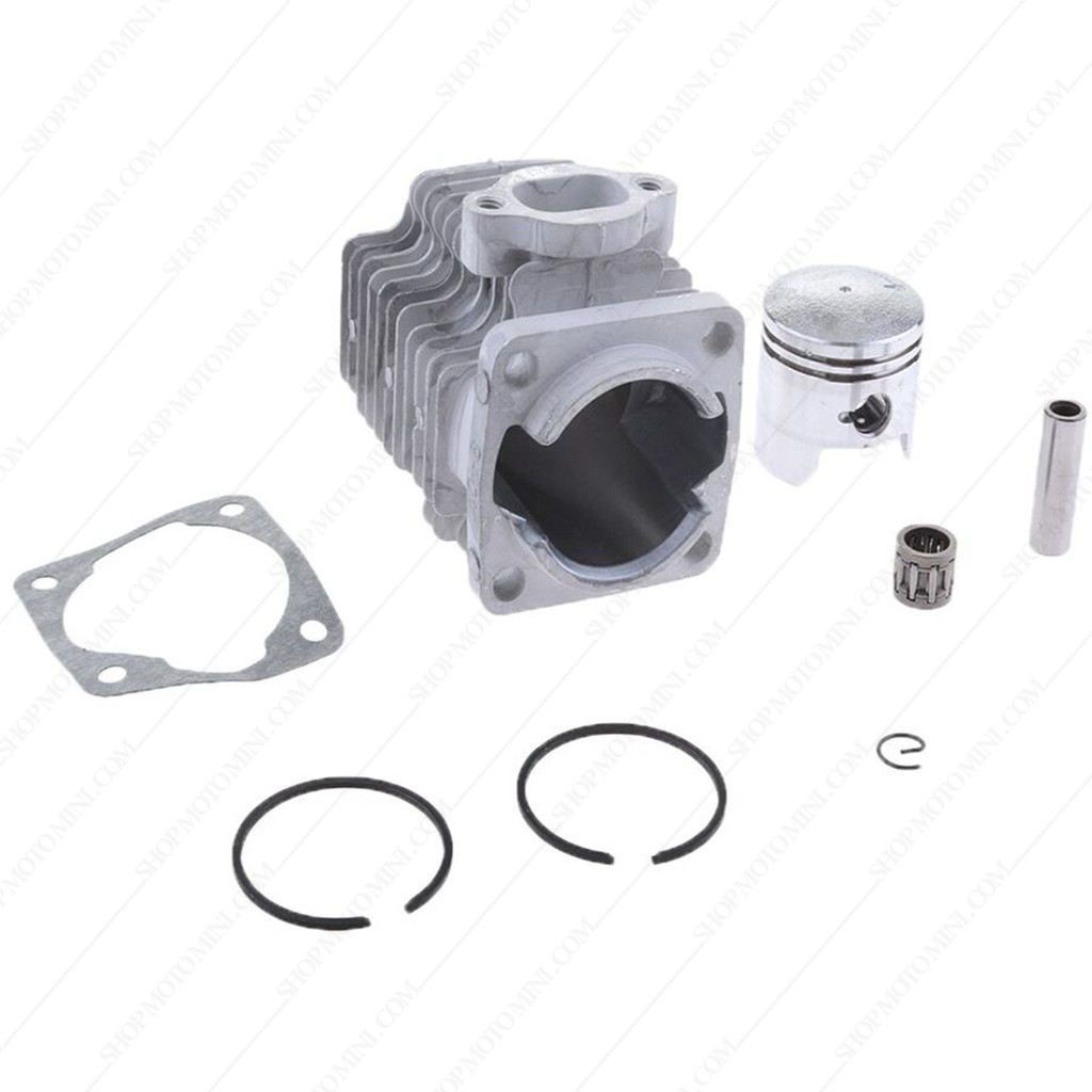 Đầu nòng piston cào cào mini 50cc | bộ hơi xe moto 49cc |  piston bạc pitttong