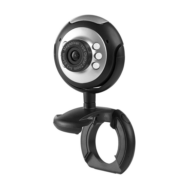 Webcam Mini 6 Đèn Led Usb 2.0 Cho Xp / Vista / Wins 7 10 / Skype / Mac Bt Pxmall