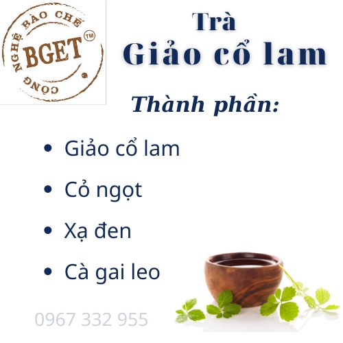 Trà Giảo Cổ Lam hữu cơ túi lọc CZ TEA giúp hạ đường huyết, giảm mỡ máu, chống oxy hóa, ổn định huyết áp, giải độc gan