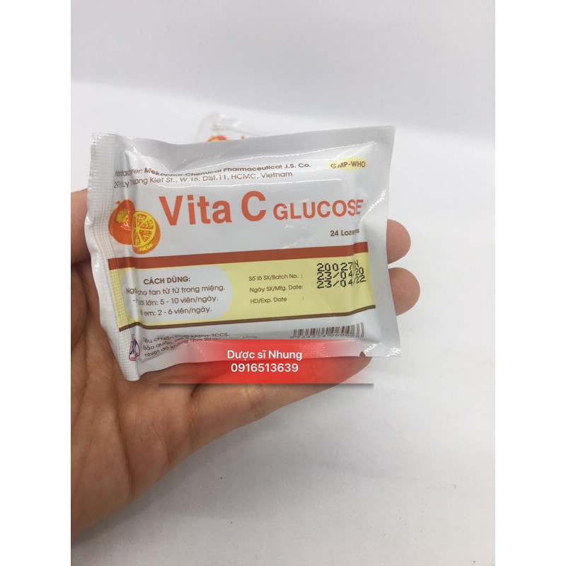 KẸO CAM TUỔI THƠ VITA C GLUCOSE - BỌC 24 VIÊN NGẬM