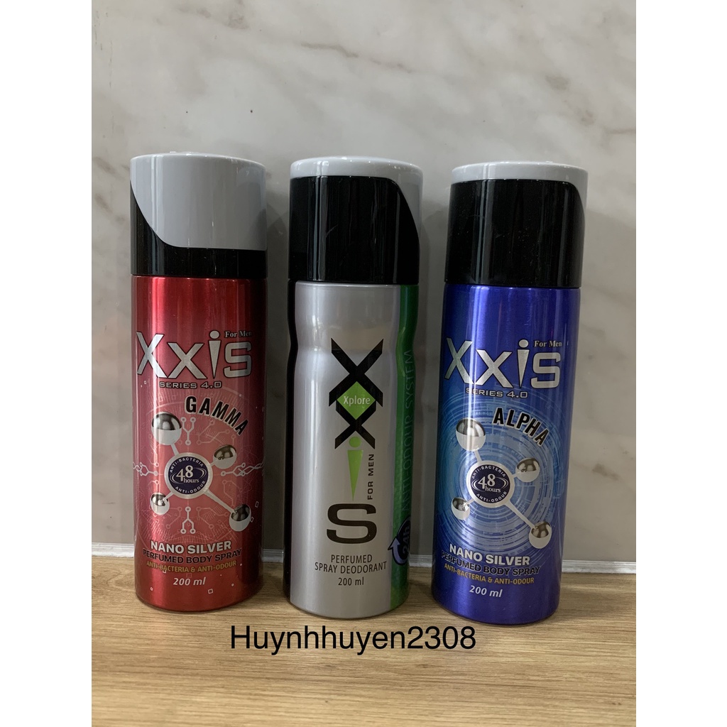 Xịt Khử Mùi Cao Cấp Toàn Thân Dành Cho Nam XXIS_200ml.