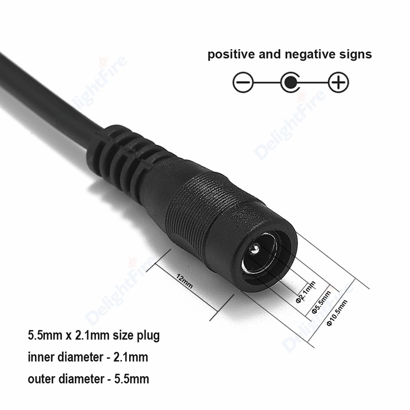 Dây chia nguồn DC 1 ra 2 và 1 ra 8 chân 5.5x2.1mm