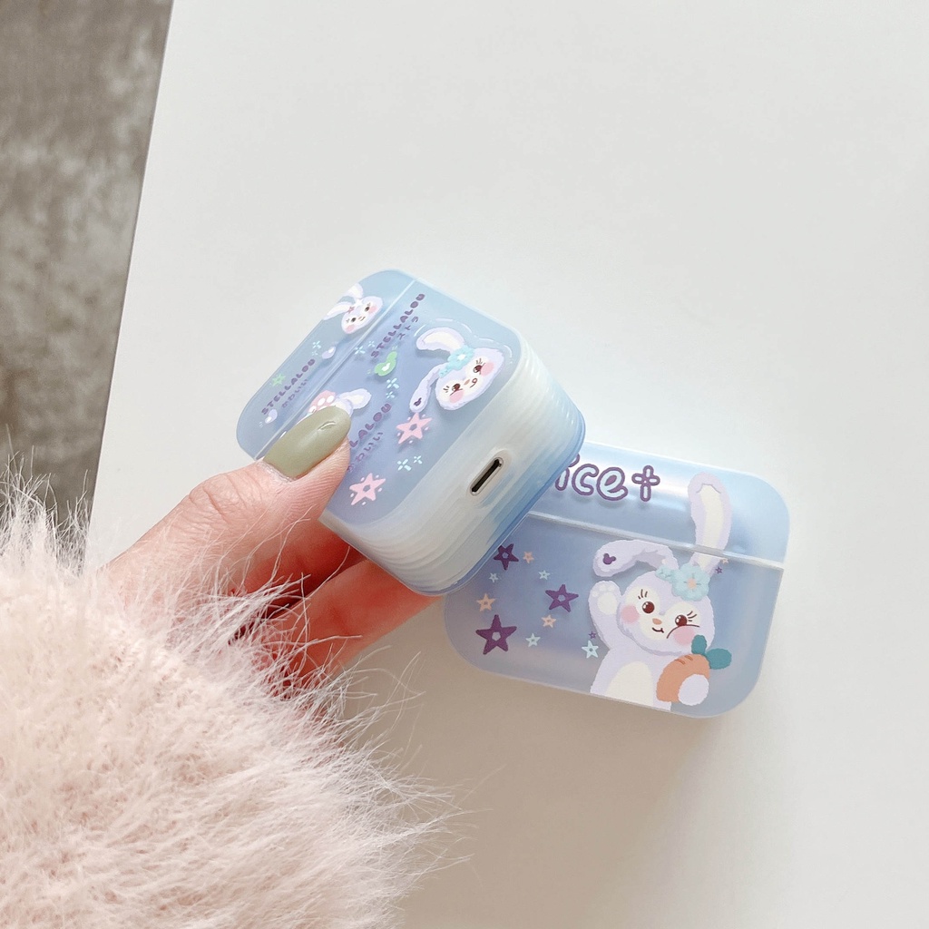 Vỏ Bảo Vệ Hộp Sạc Tai Nghe compatible AirPods3 compatible AirPods3 Trong Suốt Họa Tiết Ngôi Sao Dailu 2021 New compatible AirPods3