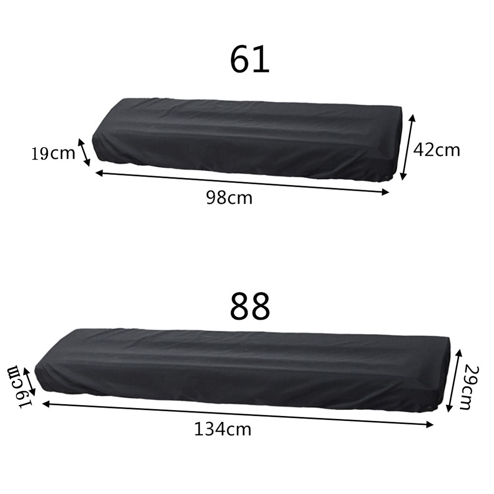 LOMBARD Adjustable Dust Covers Dust-proof Electric/Digital Piano Piano Covers Machine Washable Waterproof Super Practical Stretchable Locking Clasp 61/88-key Keyboard Cover