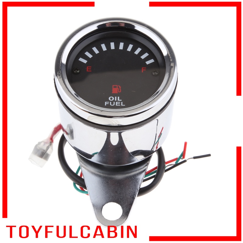 Đồng Hồ Đo Nhiên Liệu Có Đèn LED 2.56 '' 65mm DC12V Cho Xe Mô Tô