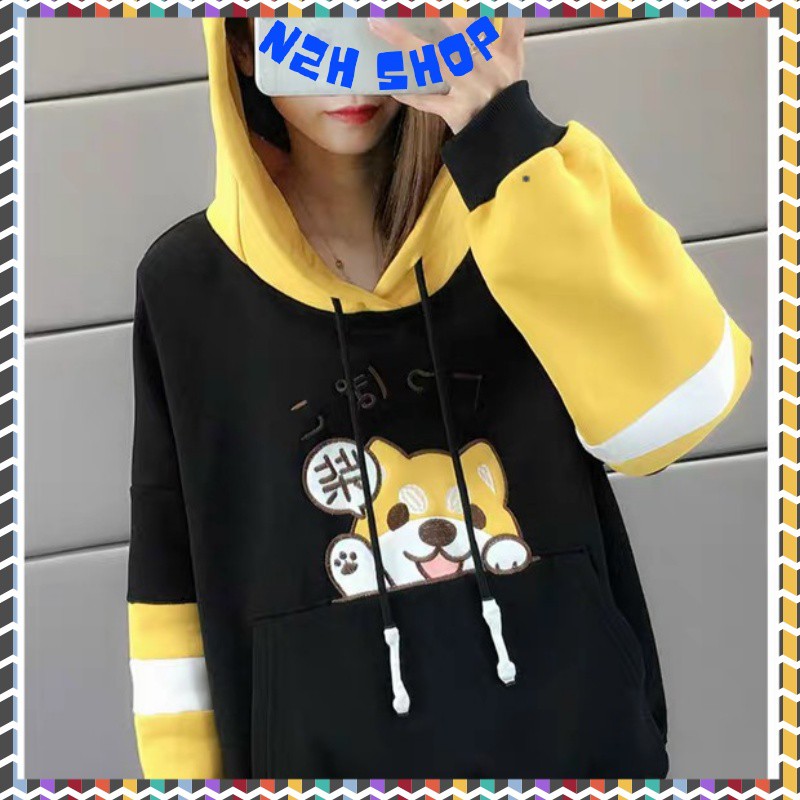 Áo Khoác Nỉ Nam Nữ Mùa Đông Corgi Hình Chó Siba Cute Form Rộng Dưới 55kg,Áo Hoodie Unisex N2H Shop | BigBuy360 - bigbuy360.vn