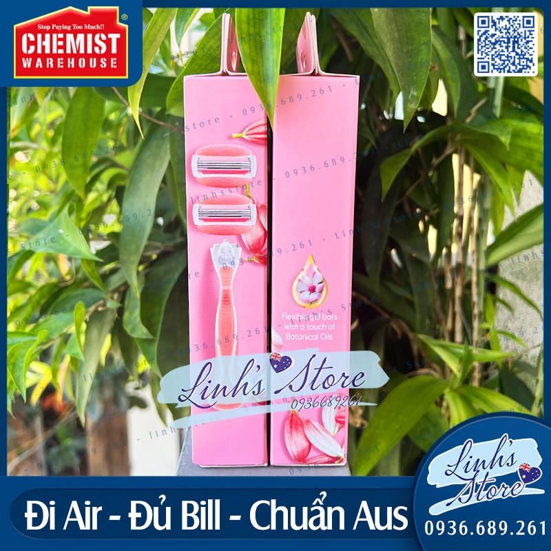 Dao cạo nữ 3 lưỡi Gillette Venus Comfort Glide White Tea + 2 Blade Refills 💙 linhsstore