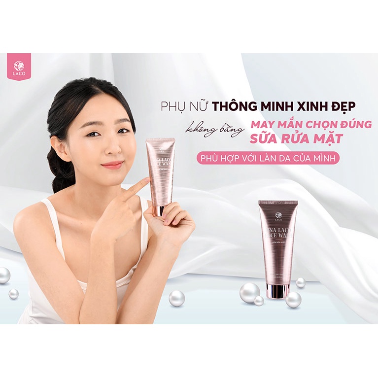 SỮA RỬA MẶT LACO DNA  30ml - LACO DNA Ngăn ngừa mụn, sạch sâu, sáng da