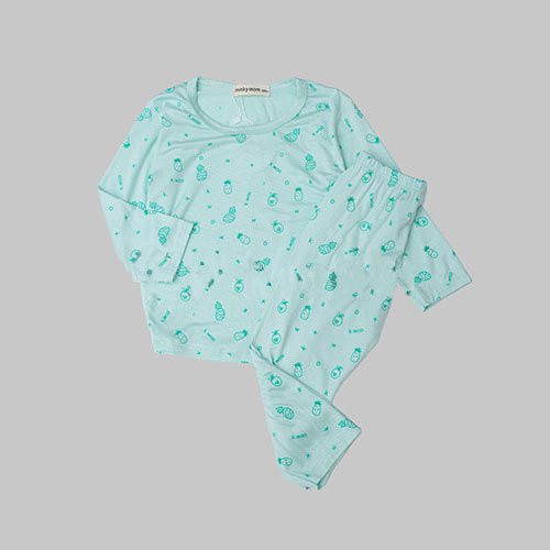 Bộ thun lạnh Dài Tay Minky Mom cho bé trai bé gái nhiều mầu TS236