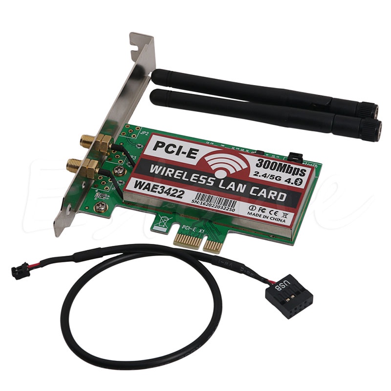Thiết Bị Kết Nối Bluetooth 4.0 Băng Tần Kép 300Mbps Pcie PCI Cho Thẻ Nhớ Express Wl