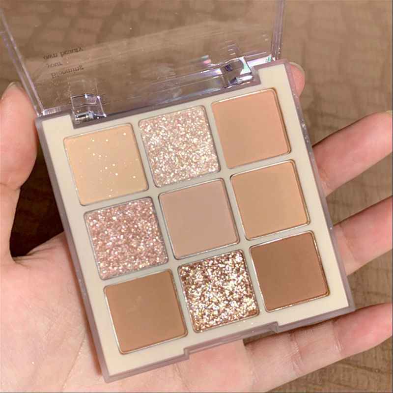 【Stock】Fairy Sister🌸 DIKALU® Hot Sale 9 Color Eyeshadow Palette Milk Tea Palette Pearly Matte Shiny Earth Color Student Eye Makeup