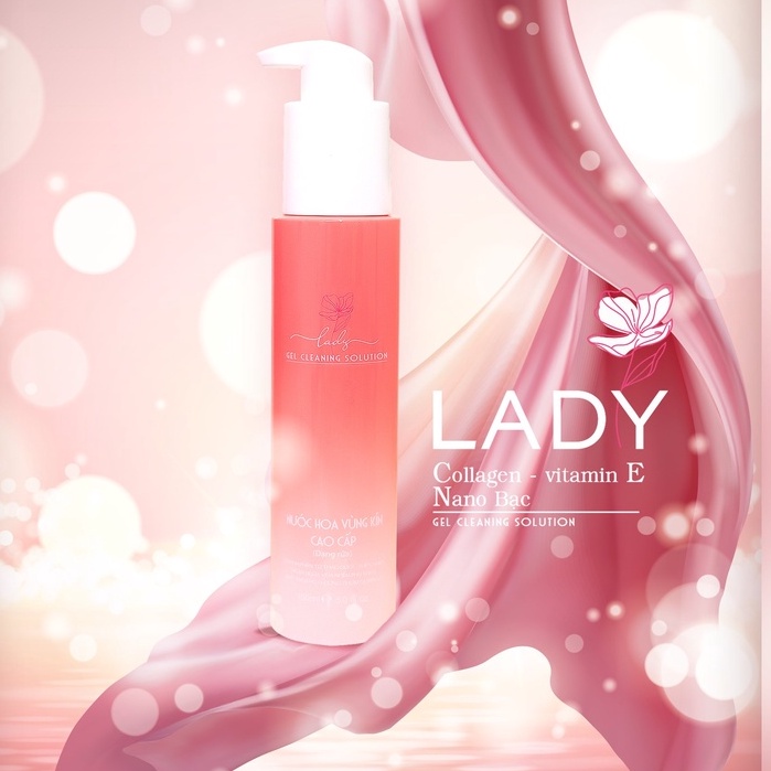 Dung dịch vệ sinh cao cấp LADY - Dung dịch vệ sinh phụ nữ (150ml) giúp cô bé luôn thơm sạch thoáng tự tin suốt ngày dài