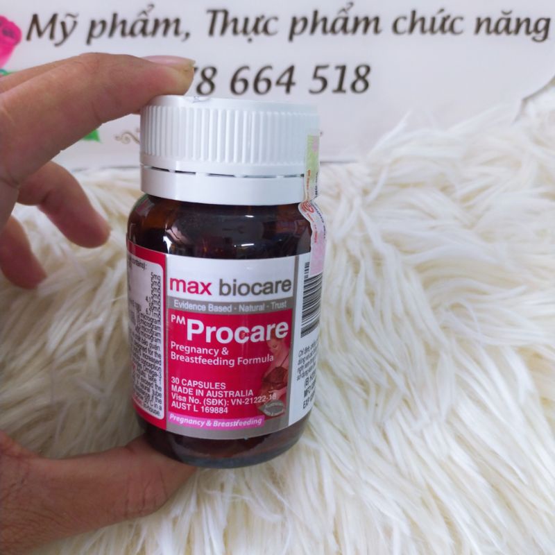 PM Procare lọ 30 viên vitamin tổng hợp cho bà bầu