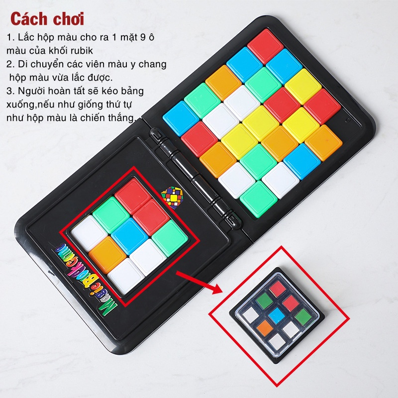 Rubik đối kháng Race Rubic Biến Thể Đồ Chơi Rubik Đại Chiến Board Game Magic Block Game Hot trend