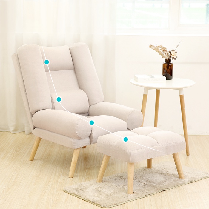 Ghế sofa lười Homexinh sofa đơn phòng ngủ  thư giãn tatami tựa lưng ghế thư giãn ban công